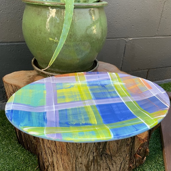 “Square Me” Pastel Decorative Serving Platter - Picture 4 of 5